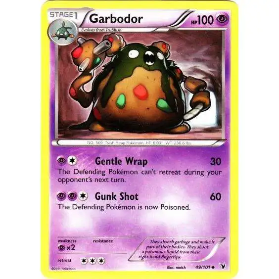 Pokemon Black & White Noble Victories Uncommon Garbodor #49