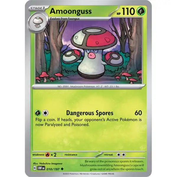 Pokemon Trading Card Game Obsidian Flames Uncommon Amoonguss #10