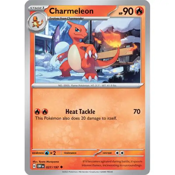 Pokemon Trading Card Game Obsidian Flames Uncommon Charmeleon #27