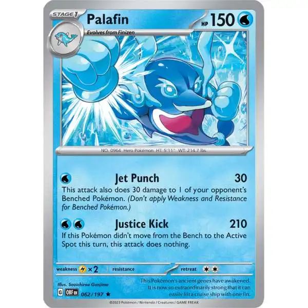 Pokemon Trading Card Game Obsidian Flames Rare Palafin #62