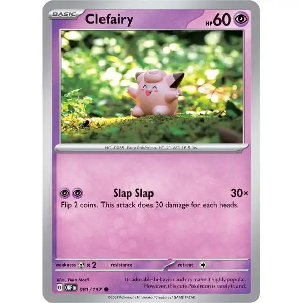 Pokemon Trading Card Game Obsidian Flames Common Clefairy #81
