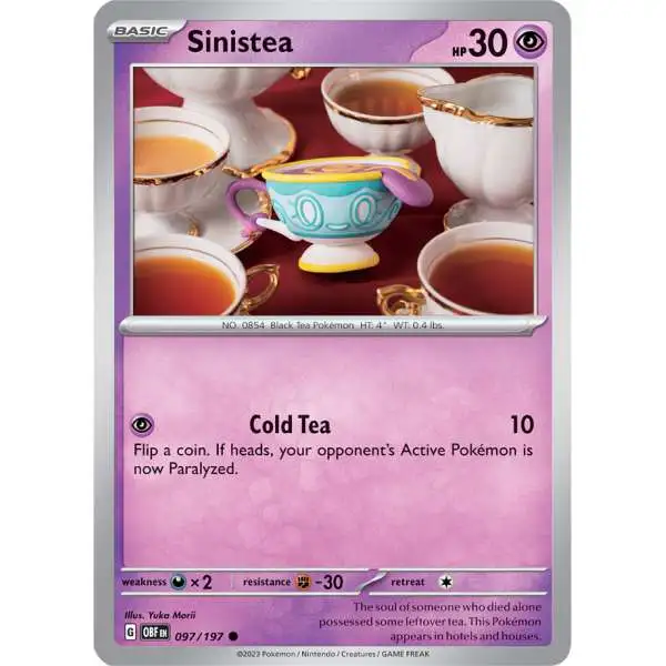 Pokemon Trading Card Game Obsidian Flames Common Sinistea #97