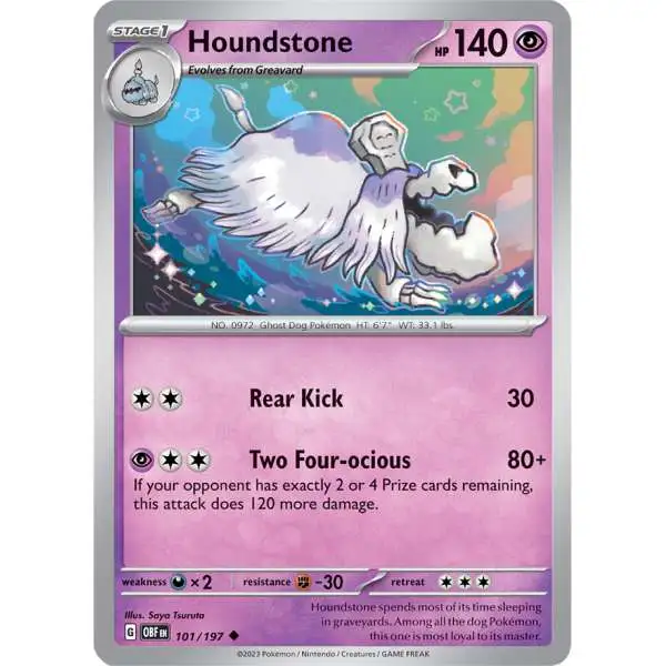 Pokemon Trading Card Game Obsidian Flames Uncommon Houndstone #101
