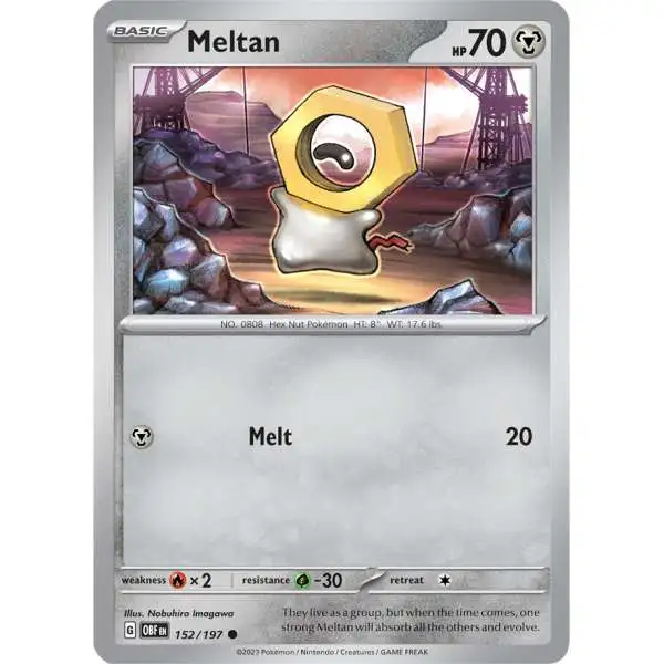 Pokemon Trading Card Game Obsidian Flames Common Meltan #152