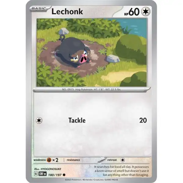 Pokemon Trading Card Game Obsidian Flames Common Lechonk #180