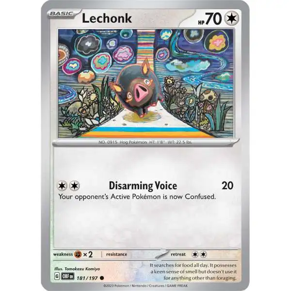 Pokemon Trading Card Game Obsidian Flames Common Lechonk #181