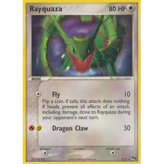 Pokemon Trading Card Game Organized Play Series 1 Rare Rayquaza #3 [Damaged]