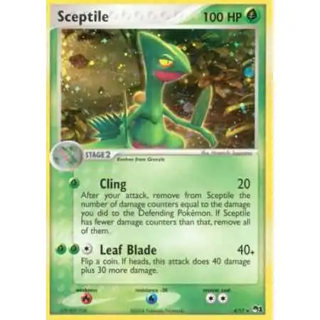 Pokemon Trading Card Game Organized Play Series 1 Holo Rare Sceptile #4 [Lightly Played]