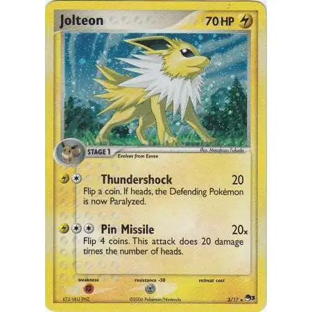 Pokemon Trading Card Game Organized Play Series 3 Holo Rare Jolteon #3 [Damage]