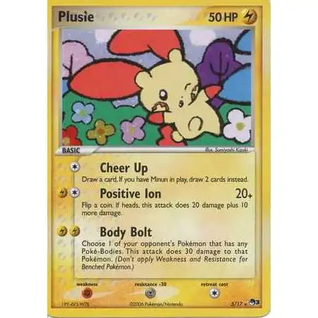 Pokemon Trading Card Game Organized Play Series 3 Holo Rare Plusle #5 [Moderately Played]