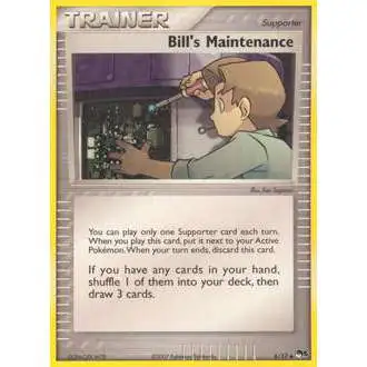 Pokemon Organized Play Series 5 Uncommon Bill's Maintenance #6 [Moderately Played]