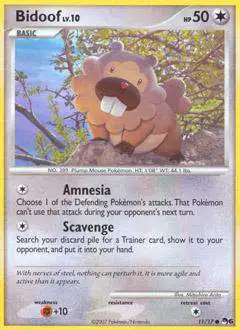 Pokemon Trading Card Game Organized Play Series 6 Common Bidoof #11