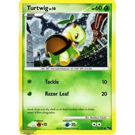 Pokemon Trading Card Game Organized Play Series 6 Holo Foil Common Turtwig #17