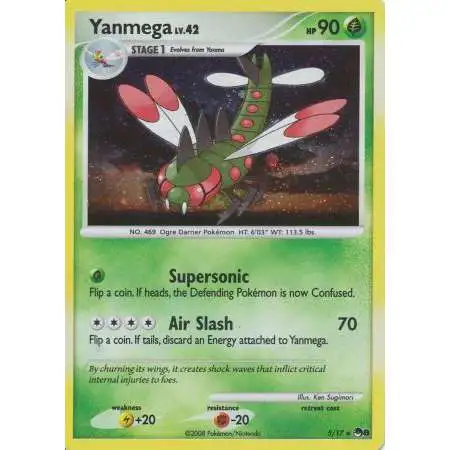 Pokemon Organized Play Series 8 Holo Rare Yanmega #5 [Heavily Played]