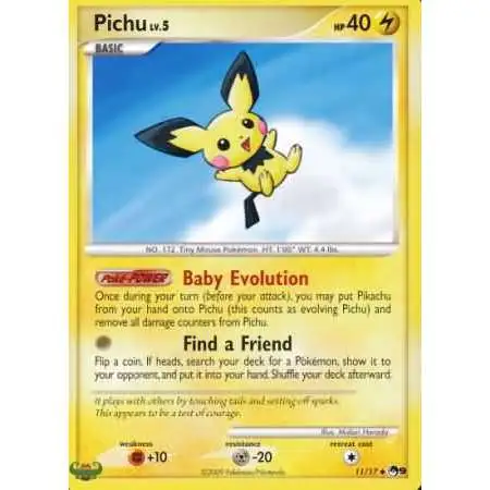 Pokemon Trading Card Game Organized Play Series 9 Uncommon Pichu #11 [Moderately Played]