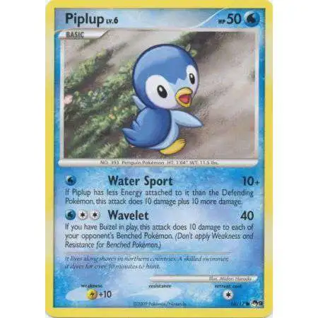 Pokemon Trading Card Game Organized Play Series 9 Common Piplup #16 [Heavily Played]