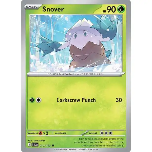 Pokemon Trading Card Game Paldea Evolved Common Snover #10