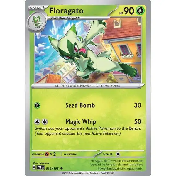 Pokemon Trading Card Game Paldea Evolved Uncommon Floragato #14