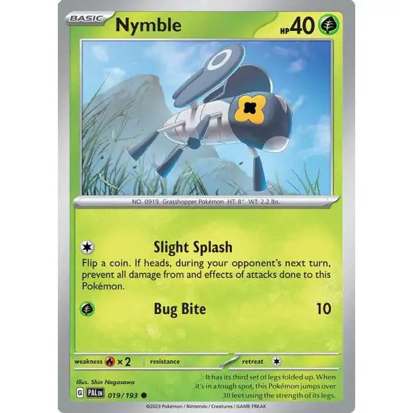 Pokemon Trading Card Game Paldea Evolved Common Nymble #19
