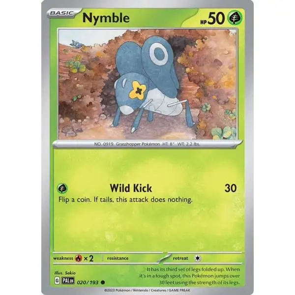 Pokemon Trading Card Game Paldea Evolved Common Nymble #20