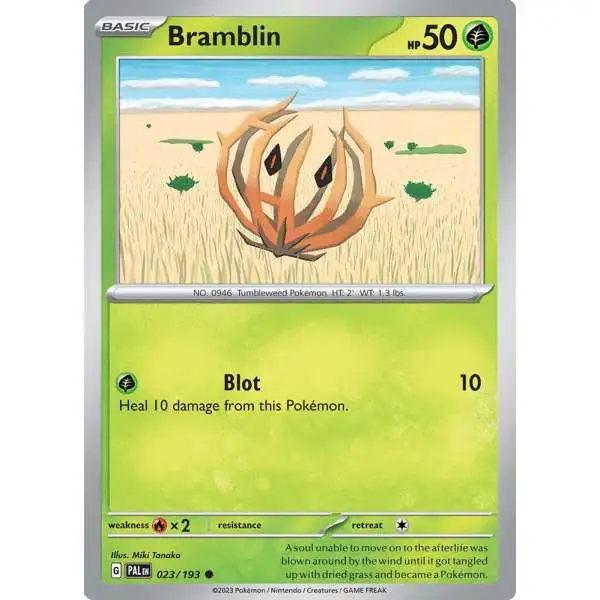 Pokemon Trading Card Game Paldea Evolved Common Bramblin #23