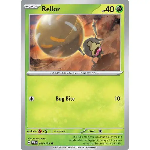 Pokemon Trading Card Game Paldea Evolved Common Rellor #25