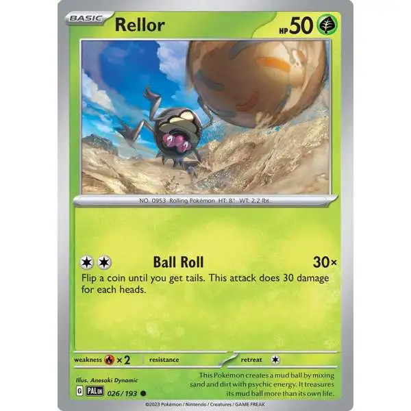 Pokemon Trading Card Game Paldea Evolved Common Rellor #26