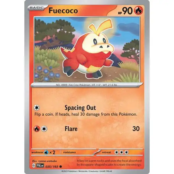 Pokemon Trading Card Game Paldea Evolved Common Fuecoco #35