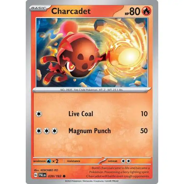 Pokemon Trading Card Game Paldea Evolved Common Charcadet #39