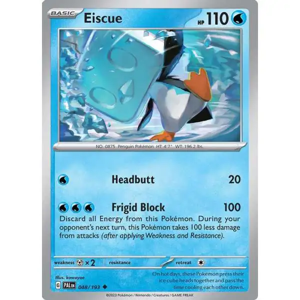 Pokemon Trading Card Game Paldea Evolved Uncommon Eiscue #48