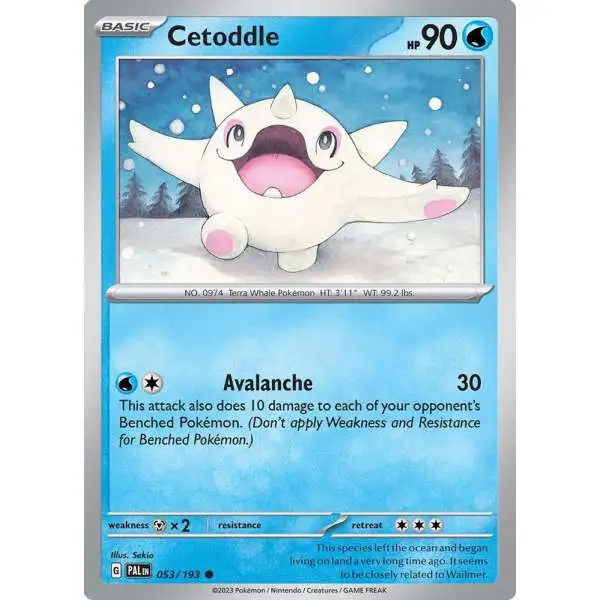 Pokemon Trading Card Game Paldea Evolved Common Cetoddle #53