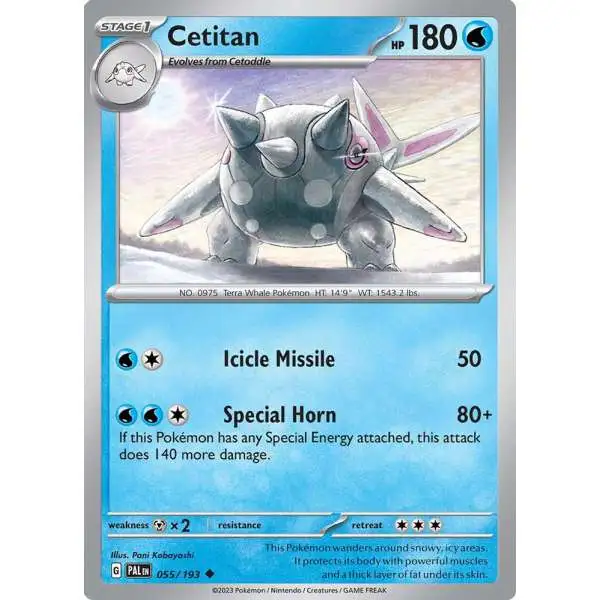 Pokemon Trading Card Game Paldea Evolved Uncommon Cetitan #55
