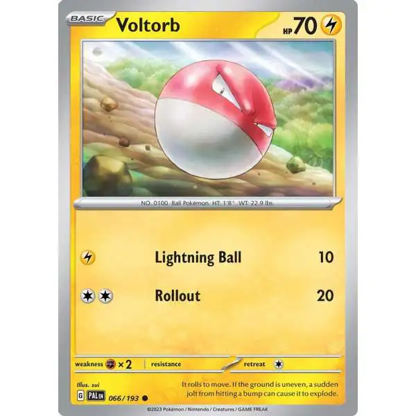 Pokemon Trading Card Game Paldea Evolved Common Voltorb #66