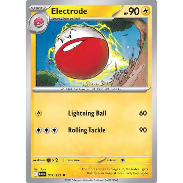 Pokemon Trading Card Game Paldea Evolved Uncommon Electrode #67