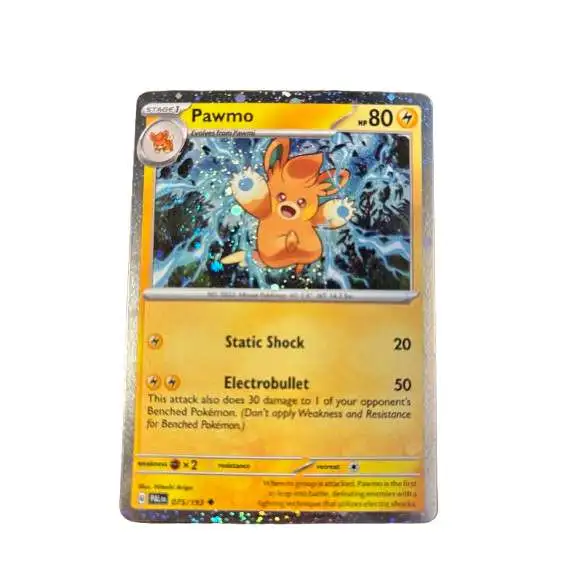 pawmo pokemon card Pawmot 34/94 Rare | Phantasmal Flames Fx2 / None / 1 SV01 Pokemon Trading Card Game Paldea