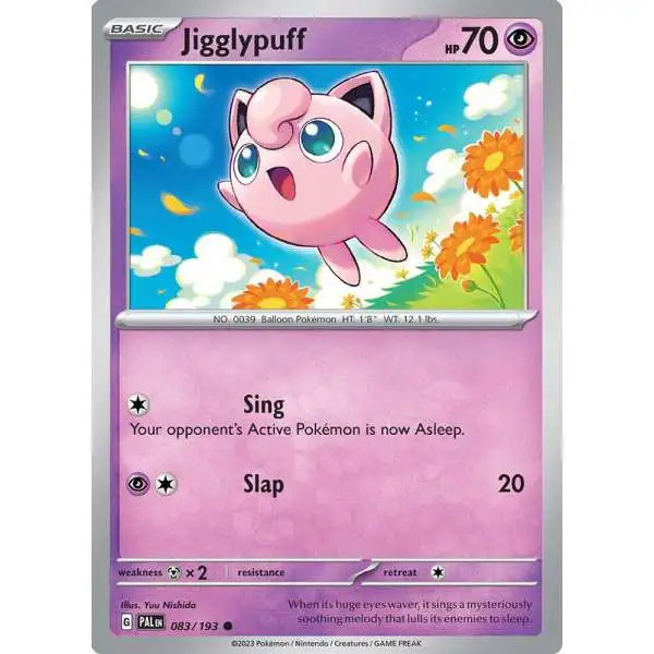 Pokemon Trading Card Game Paldea Evolved Common Jigglypuff #83