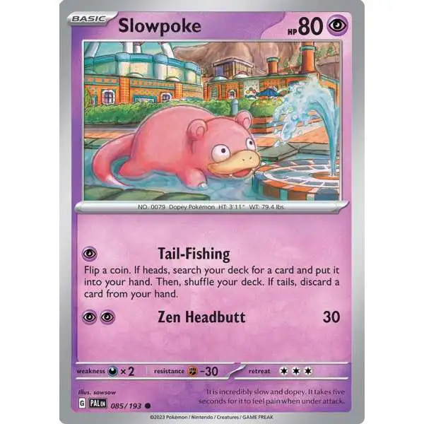 Pokemon Trading Card Game Paldea Evolved Common Slowpoke #85
