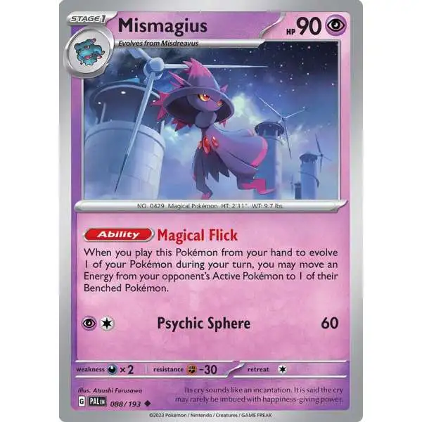 Pokemon Trading Card Game Paldea Evolved Uncommon Mismagius #88