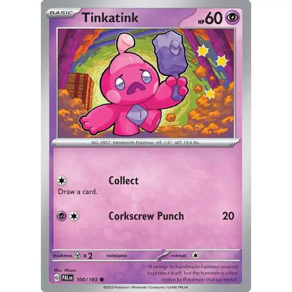 Pokemon Trading Card Game Paldea Evolved Common Tinkatink #100