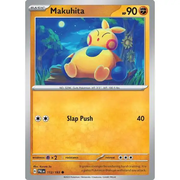Pokemon Trading Card Game Paldea Evolved Common Makuhita #112