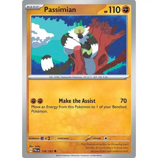 Pokemon Trading Card Game Paldea Evolved Uncommon Passimian #118