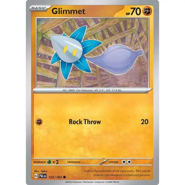 Pokemon Trading Card Game Paldea Evolved Common Glimmet #125