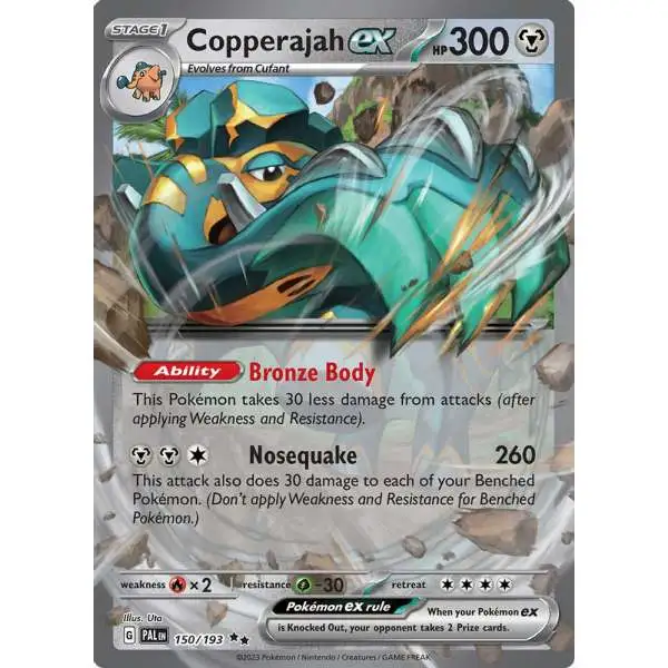 Pokemon Trading Card Game Paldea Evolved Double Rare Copperajah ex #150