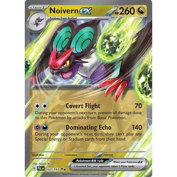 Pokemon Trading Card Game Paldea Evolved Double Rare Noivern ex #153