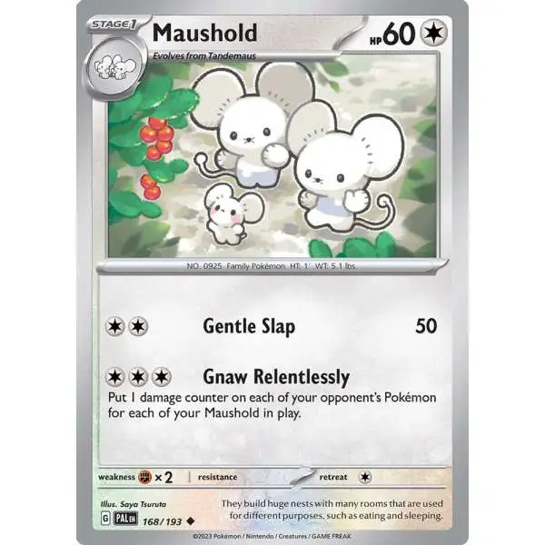 Pokemon Trading Card Game Paldea Evolved Uncommon Maushold #168