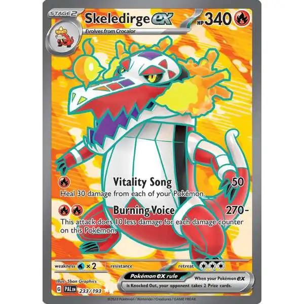 Pokemon Trading Card Game Paldea Evolved Ultra Rare Skeledirge ex #233