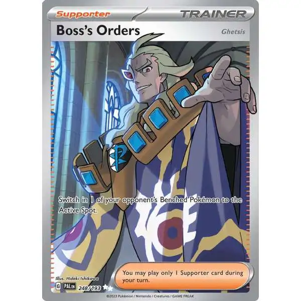 Pokemon Trading Card Game Paldea Evolved Ultra Rare Boss's Orders #248 [Ghetsis]