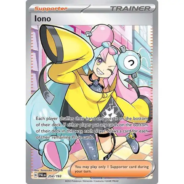 Pokemon Trading Card Game Paldea Evolved Ultra Rare Iono #254