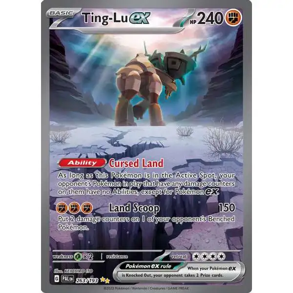 Pokemon Trading Card Game Paldea Evolved Special Illustration Rare Ting-Lu ex #263 [Special Illustration Rare]