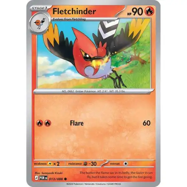 Pokemon Trading Card Game ME03: Perfect Order Common Fletchinder #13